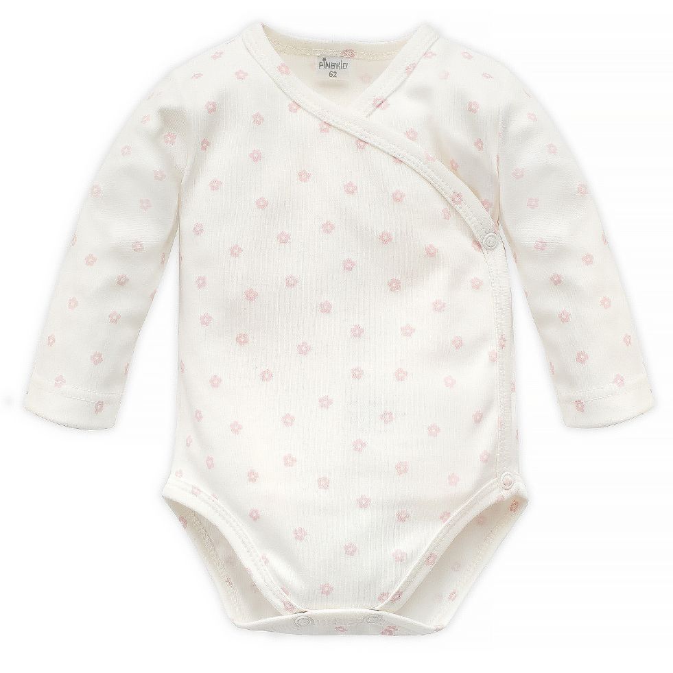 Front Fastening Bodysuit with Tiny Flowers - moyamarka